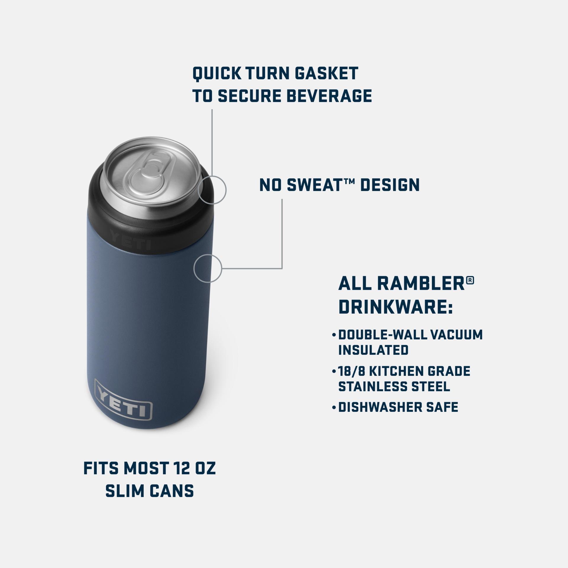 Rambler® 12 oz Colster® Can Cooler - Image 3