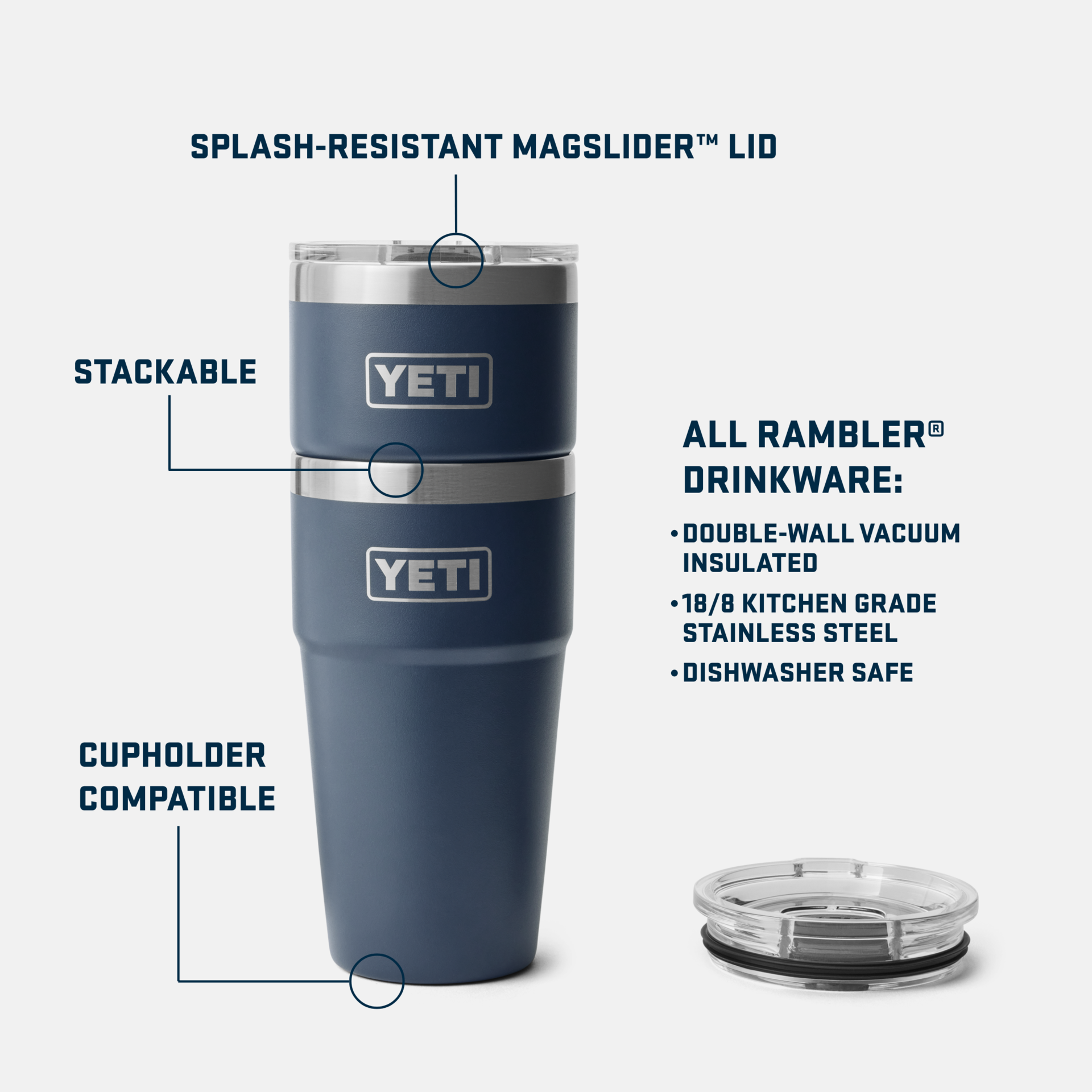 Rambler® 20 oz Stackable Cup - Image 3