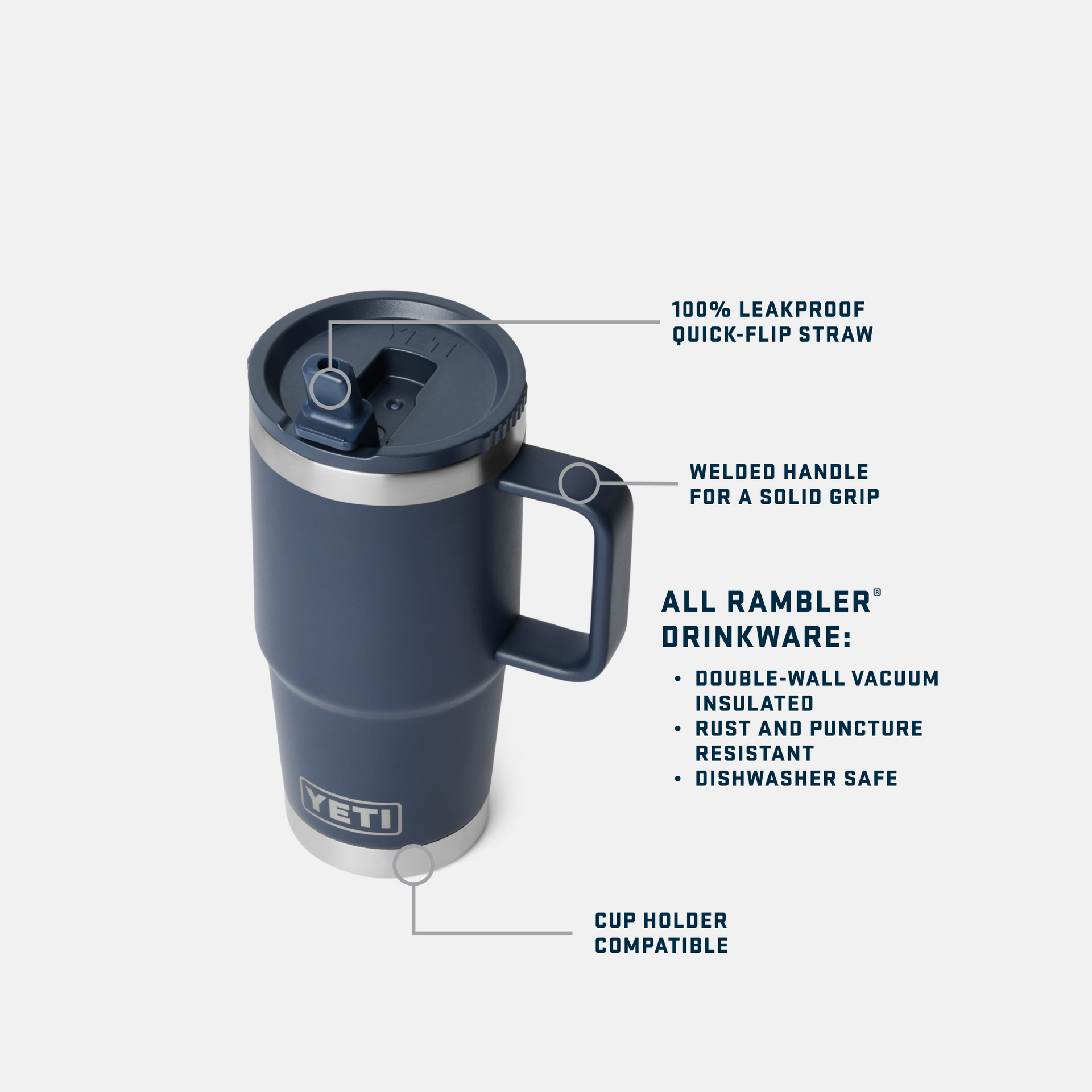 Rambler® 20 oz Travel Straw Mug - Image 3