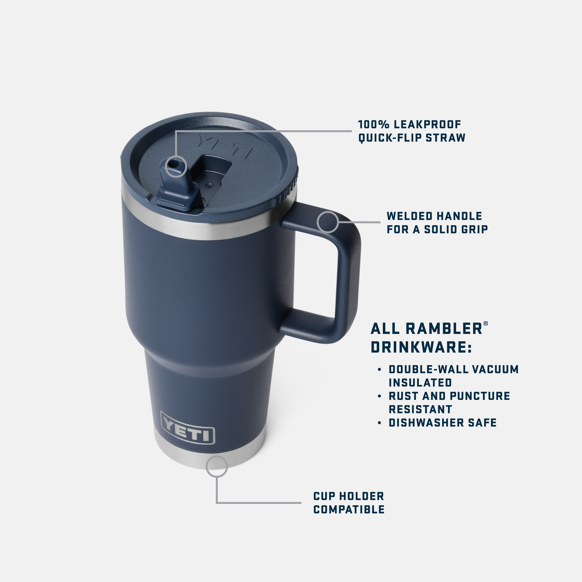 Rambler® 30 oz Travel Straw Mug - Image 3