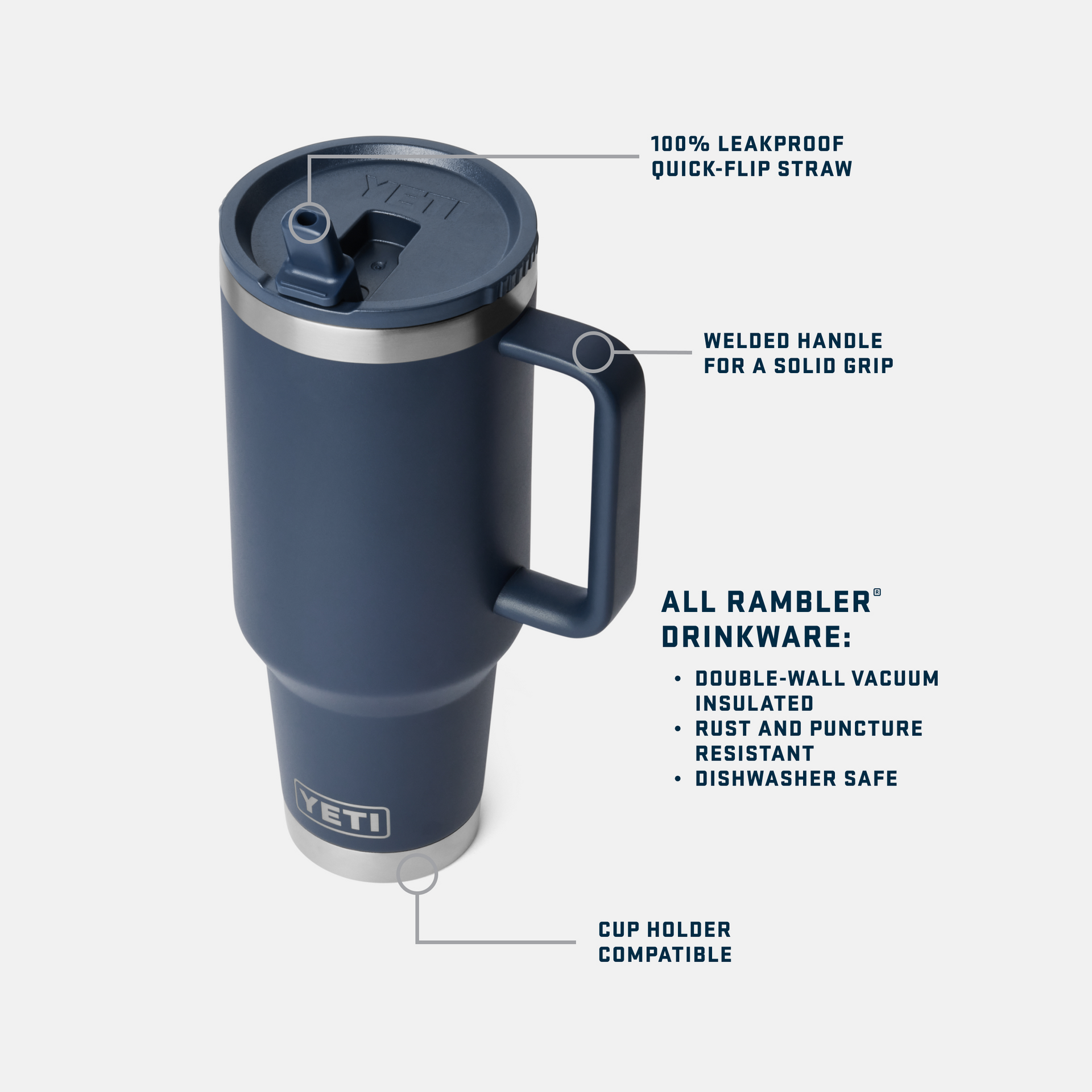 Rambler® 40 oz Travel Straw Mug - Image 3
