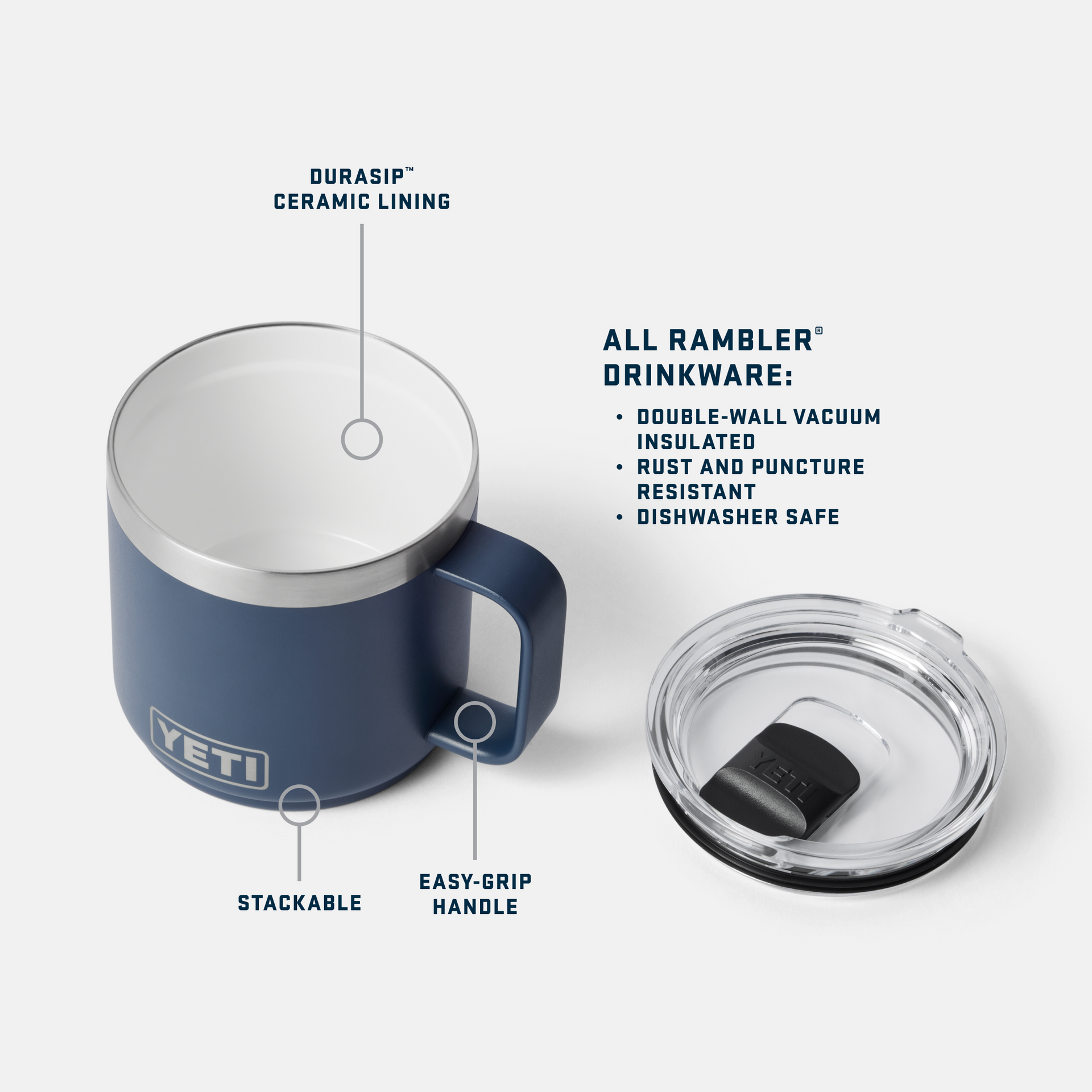 Rambler® 14 oz Stackable Mug - Image 4