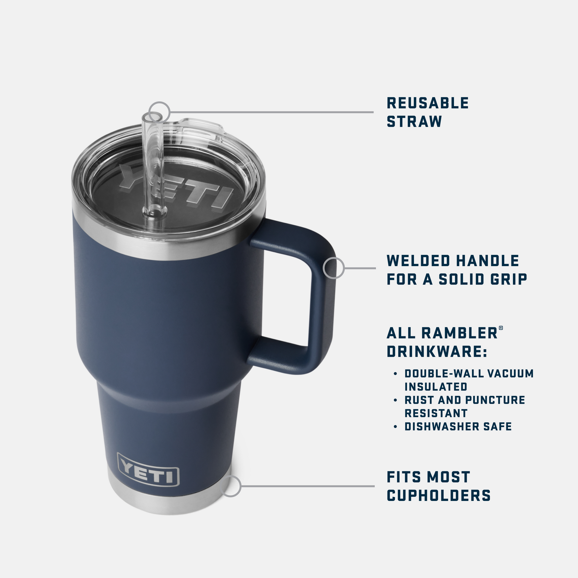 Rambler® 35 oz Straw Mug - Image 3