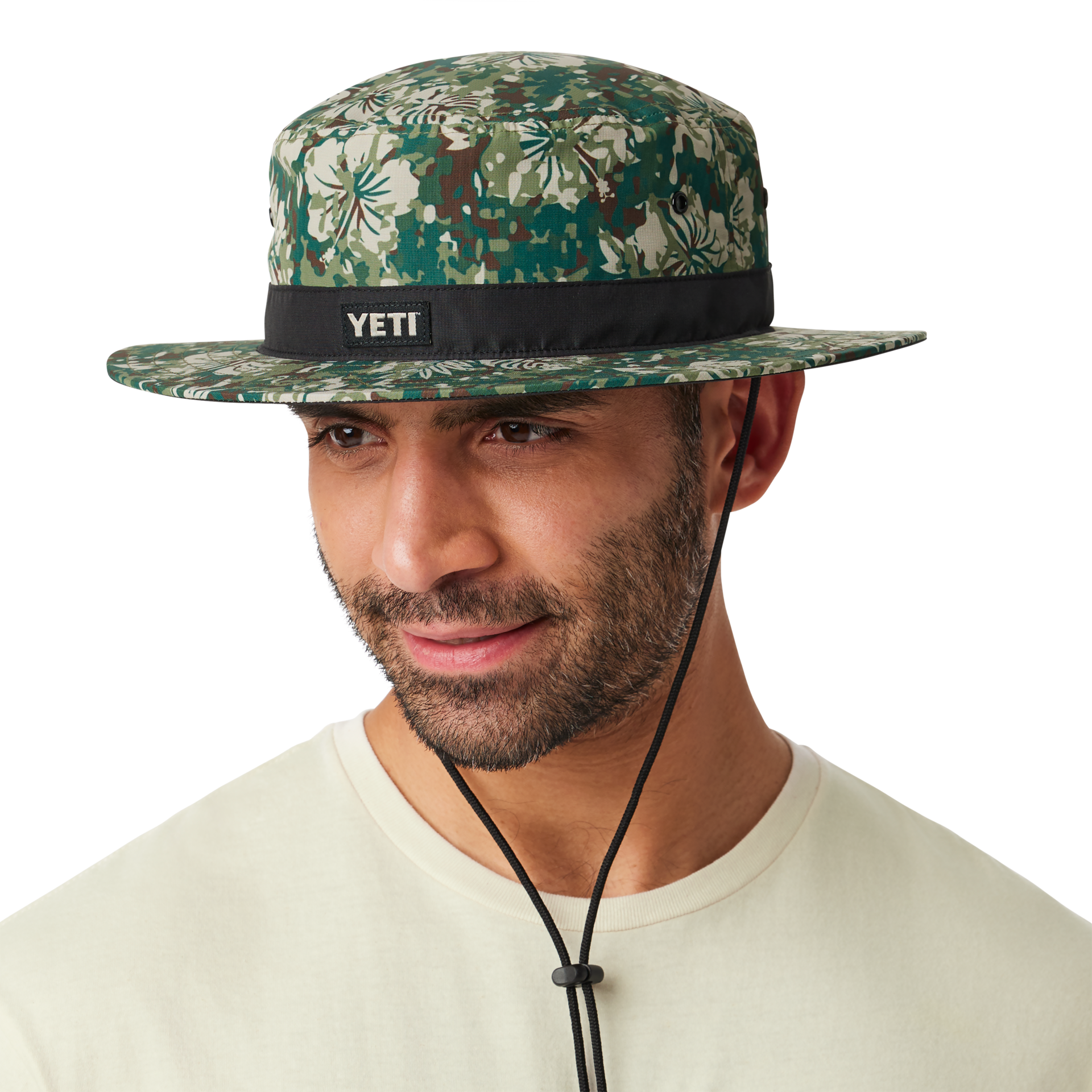 Hibiscus Print Logo Boonie Hat - Image 5