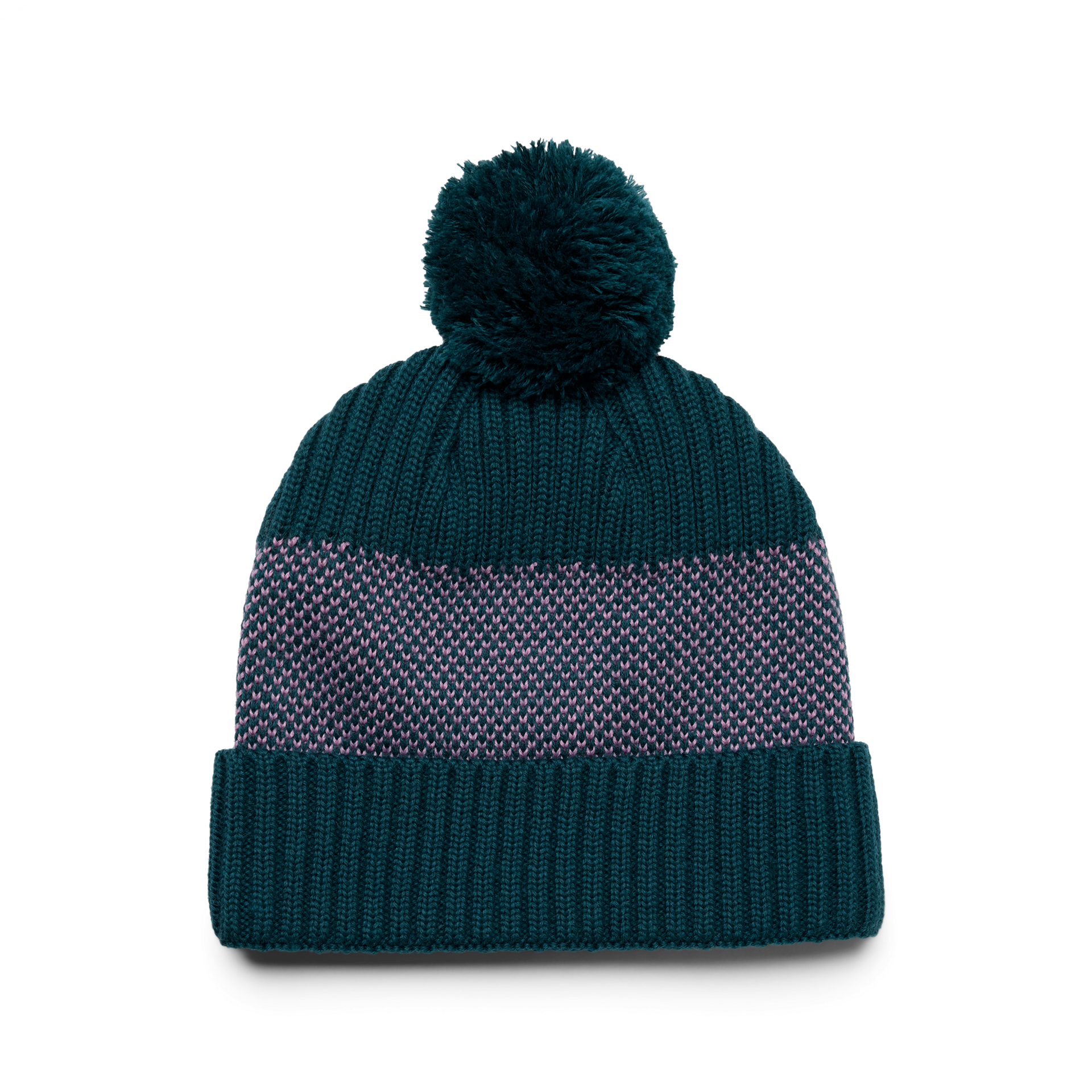 site_studio_2H25_Apparel_HATS_Textured-Pom-Beanie_Teal-Purple_FRONT_161_Primary_B_2400x2400